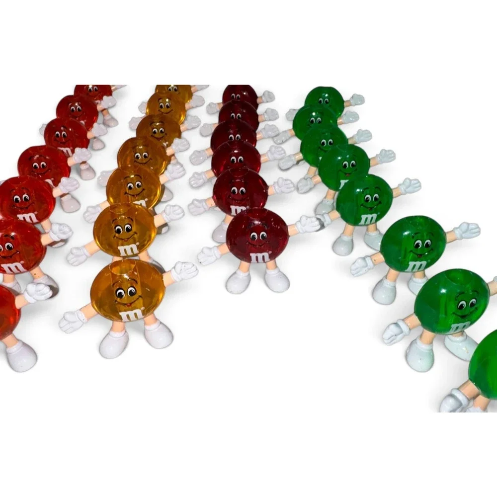 Vintage 1993 M&M Happy Lights 28 String Light Replacement Covers Christmas